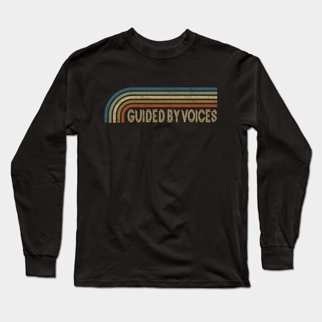 Guided By Voices Retro Stripes Long Sleeve T-Shirt by paintallday